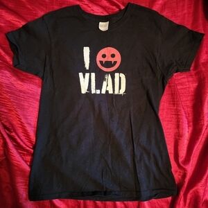 Chronicles of Vladimir Tod Black Graphic Tee T-Shirt Women's Small S Vampire EUC